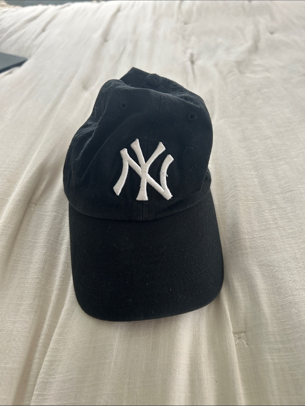 New York Yankees Black Baseball Cap white logo - Classic Casual Hat